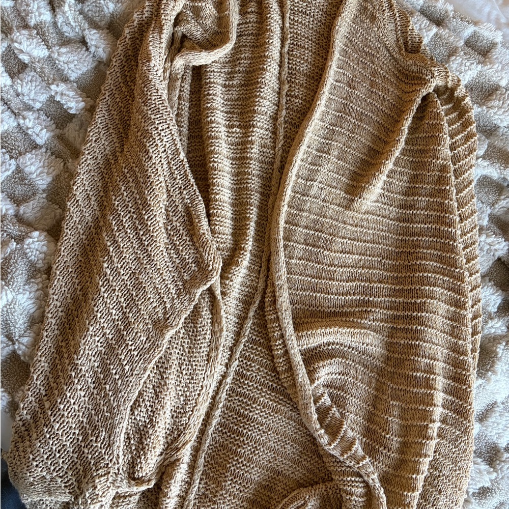 H&M Tan Knit Cardigan